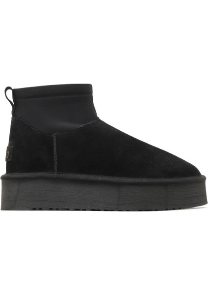 Siyah Süet Kadın Dolgu Topuklu Bot 05AG2114054 05AG2114054