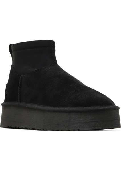 Siyah Süet Kadın Dolgu Topuklu Bot 05AG2114054 05AG2114054 fiyatları