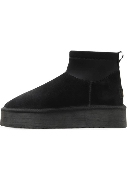 Siyah Süet Kadın Dolgu Topuklu Bot 05AG2114054 05AG2114054 modelleri
