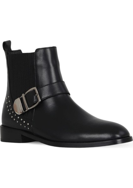 Siyah Deri Kadın Topuklu Bot 33WB20025 33WB20025 fiyatları