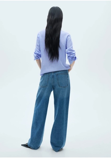 Çizgili Dökümlü Gömlek fırsatları