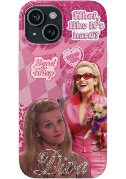 iPhone 11 Uyumlu Telefon Kılıfı – Şeffaf Desenli Kapak | Legally Blonde Diva Tasarım