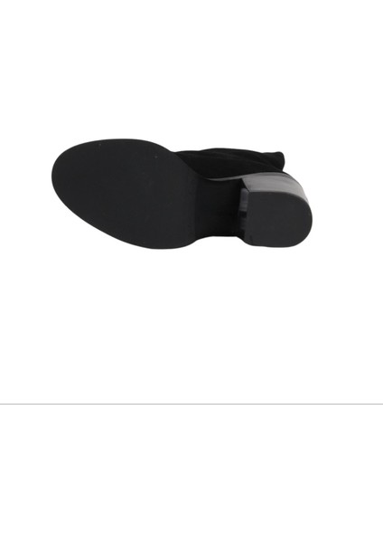 Siyah Süet Kadın Topuklu Çizme 30WC18722 30WC18722 indirimleri