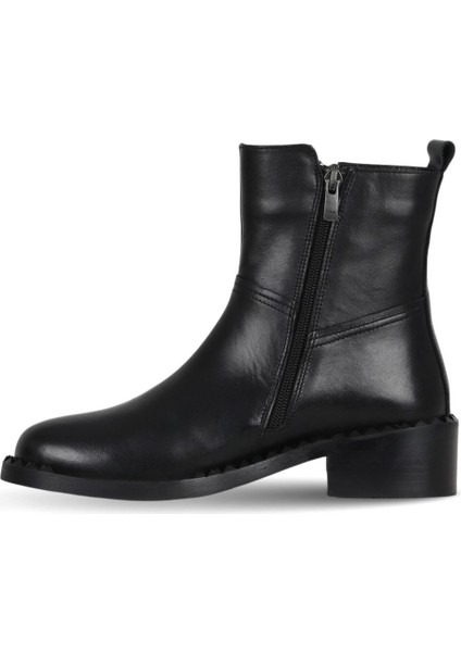 Siyah Deri Kadın Topuklu Bot 33WB34020 33WB34020 modelleri