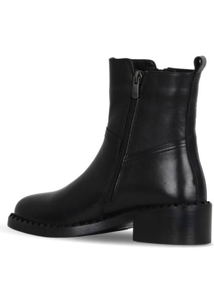 Siyah Deri Kadın Topuklu Bot 33WB34020 33WB34020 fırsatları