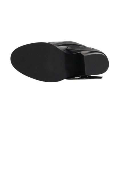 Siyah Deri Kadın Topuklu Bot 30WB8085 30WB8085 indirimleri