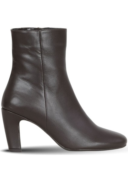 Kahverengi Deri Kadın Topuklu Bot 39WB2998 39WB2998