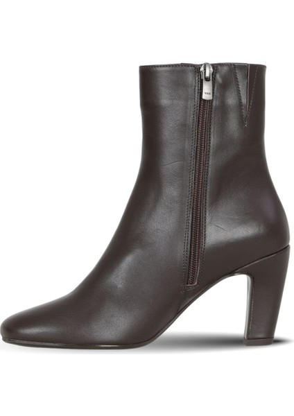 Kahverengi Deri Kadın Topuklu Bot 39WB2998 39WB2998 modelleri