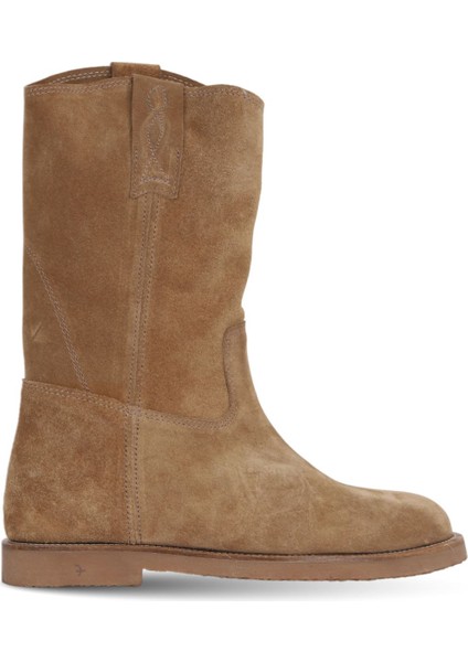 Taba Süet Kadın Düz Bot 39WB810 39WB810