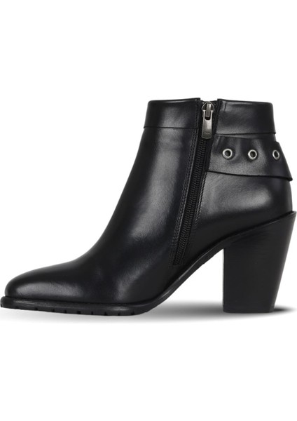 Siyah Deri Kadın Topuklu Bot 33WB9510 33WB9510 modelleri