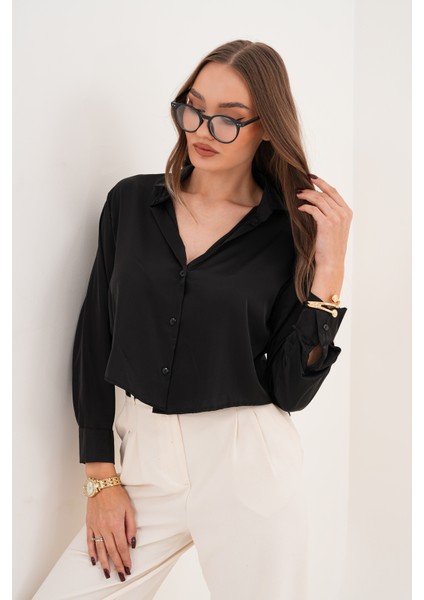 Siyah Saten Gömlek indirimleri