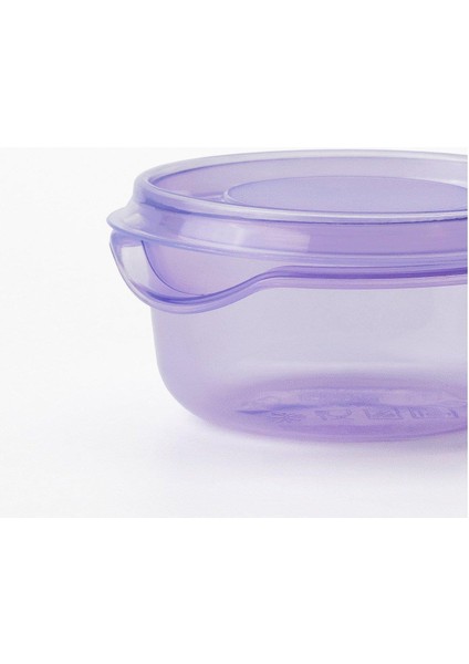 Pruta Plastik Saklama Kabı Seti Lila 70 ml 3 Parça modelleri