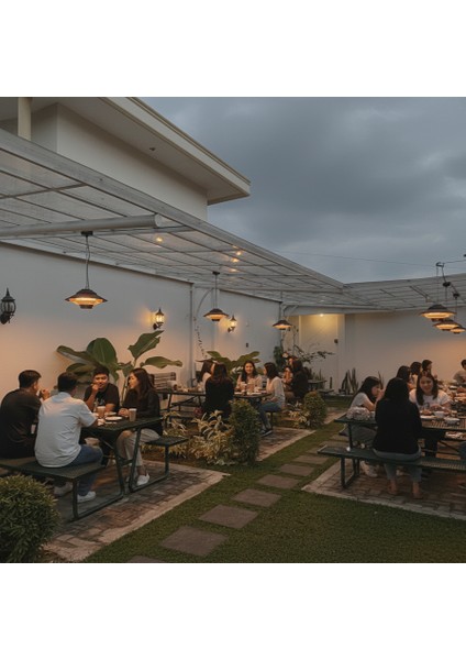 Flow IP44 1500W Sarkıt Isıtıcı Dış ve İç Mekan | Uzaktan Kumandalı fiyatları