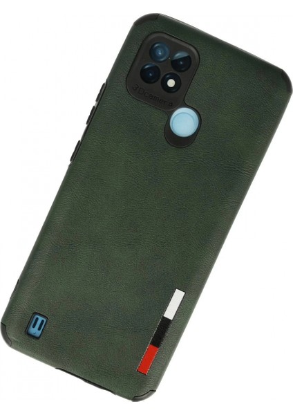 Realme C21 Kılıf Loop Deri Silikon - Yeşil fiyatları