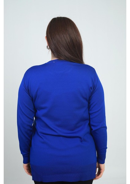 Kadın Tek Taraf Saç Örgülü Büyük Beden Likralı Tunik Bluz fırsatları