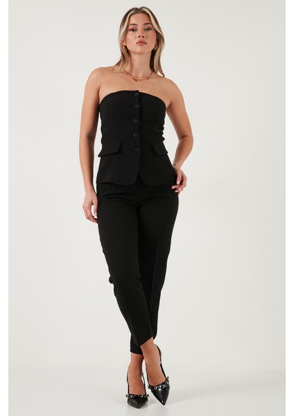 Regular Fit Yüksel Bel Düz Paça Havuç Pantolon Bayan Pantolon 68350109 fiyatları