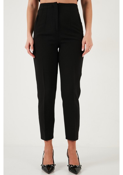 Regular Fit Yüksel Bel Düz Paça Havuç Pantolon Bayan Pantolon 68350109 fırsatları