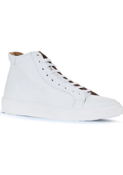 Beyaz Deri Kadın Düz Bot 01WZ7700 01WZ7700 modelleri