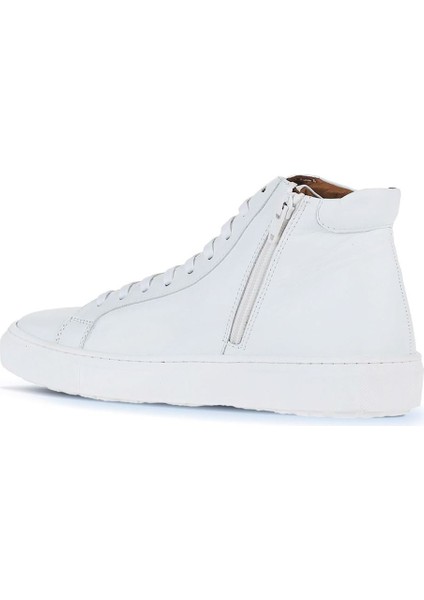 Beyaz Deri Kadın Düz Bot 01WZ7700 01WZ7700 indirimleri