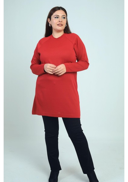 Kadın Büyük Beden Soğuk Iplik Triko Tunik Bluz modelleri