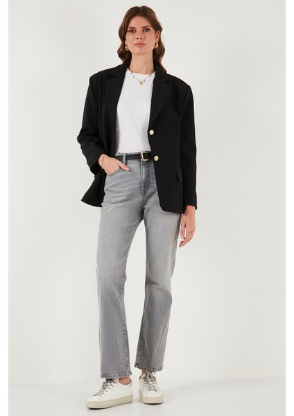 Regular Fit Ceket Yaka Düğmeli Blazer Ceket Bayan Ceket 6839562 fiyatları