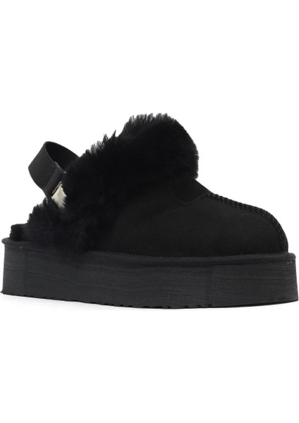 Siyah Süet Kadın Az Topuklu Terlik 05AG6104054 05AG6104054 fiyatları