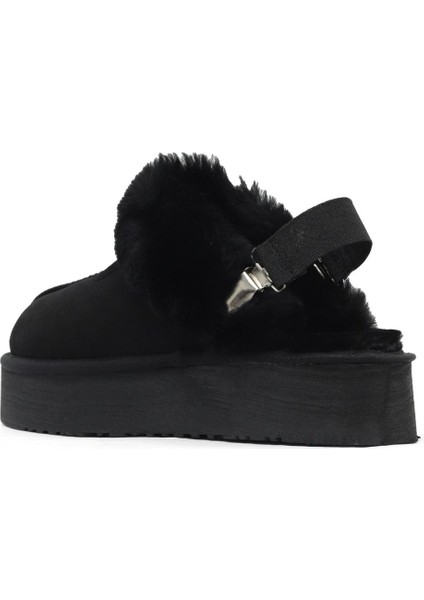 Siyah Süet Kadın Az Topuklu Terlik 05AG6104054 05AG6104054 fırsatları