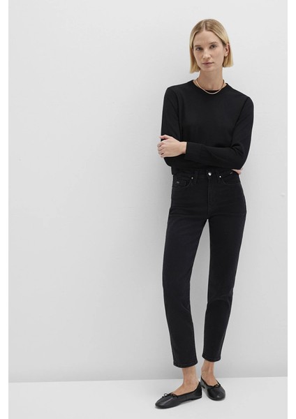 Cindy Pamuklu Mom Fit Yüksel Bel Dar Paça Jeans Bayan Kot Pantolon 100277 fiyatları