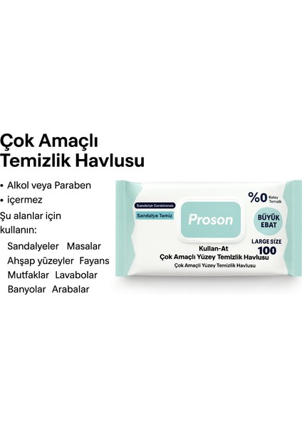 Yüzey Temizleme Havlusu (100 ) Lü