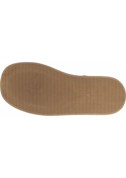 Kahverengi Deri Kadın Düz Sandalet 01WY9104 01WY9104 indirimleri