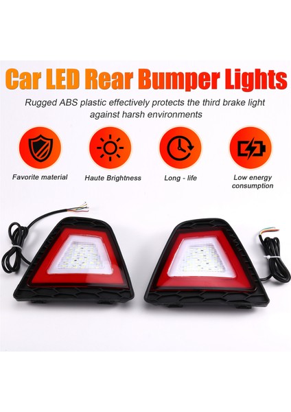 Araba LED Arka Tampon Işıkları Gündüz Koşu Işıkları Fren Işıkları Turn Sinyalleri Honda Fit 2014-2017 Için Ters Işıklar (Yurt Dışından) fırsatları