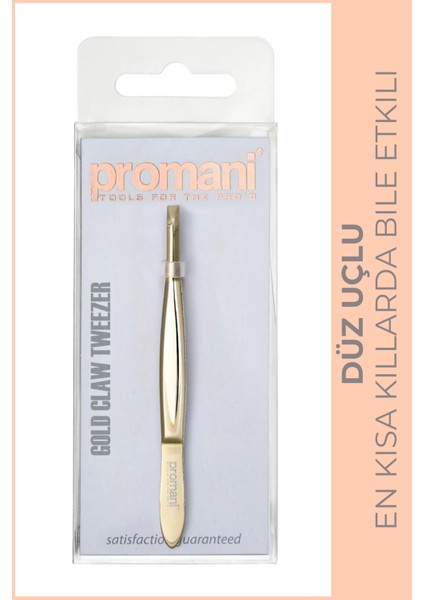 Altın Düz Uçlu Hassas Cımbız PR-917, Güçlü ve Dayanıklı, Hassas Çalışma Aracı