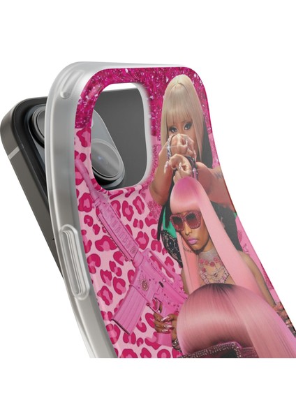 iPhone 11 Uyumlu Telefon Kılıfı – Şeffaf Desenli Kapak | Nicki Minaj Diva Tasarım