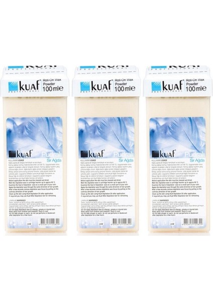 Pudralı Kartuş Ağda 3'lü Set, Pürüzsüz ve Rahat Kullanım Sağlar.