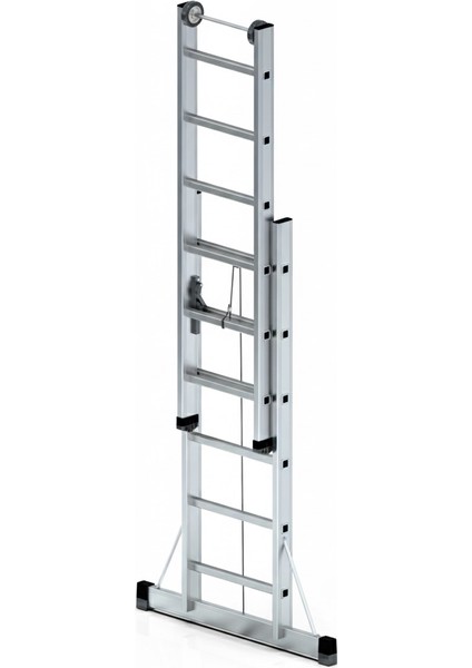 2x2 ( 4 M ) Ipli Makaralı Sürgülü Alüminyum Merdiven