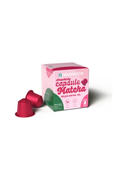 Berry-Vanilla Matcha - Çilek Vanilya Aromalı Matcha Kapsül 3'lü Paket modelleri