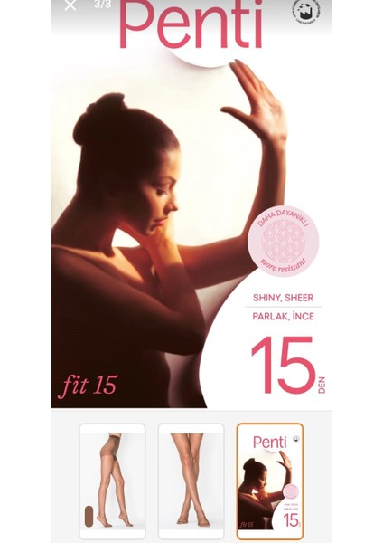 Fit 15 Kestane Külotlu Çorap modelleri