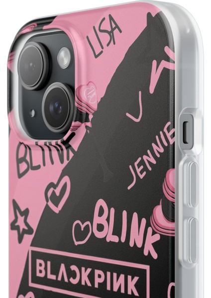 iPhone 11 Uyumlu Telefon Kılıfı – Şeffaf Desenli Kapak | Blackpink Tasarım fırsatları