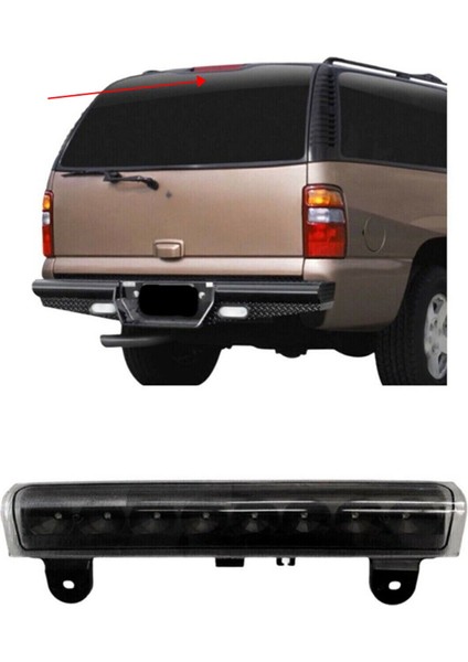 Kaplama LED Gmc Yukon Için Üçüncü Fren Işığı 2000-2006 Chevrolet Banliyö Için Yüksek Konum Fren Işığı 15170955 Siyah (Yurt Dışından) modelleri