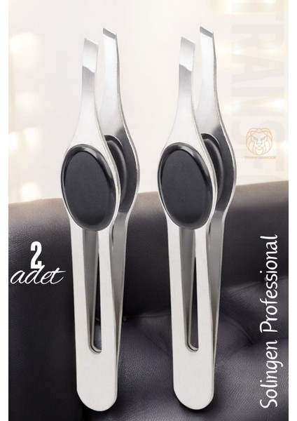 Kobalt Çelik Kaş ve Tüy Alma Cımbızı, Profesyonel Set, 2'li