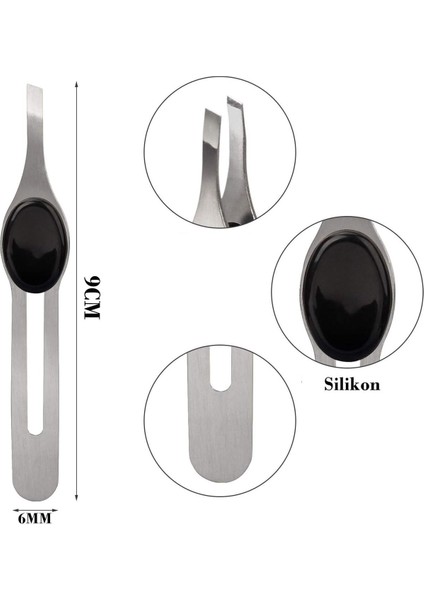 Kobalt Çelik Kaş ve Tüy Alma Cımbızı, Profesyonel Set, 2'li indirimleri