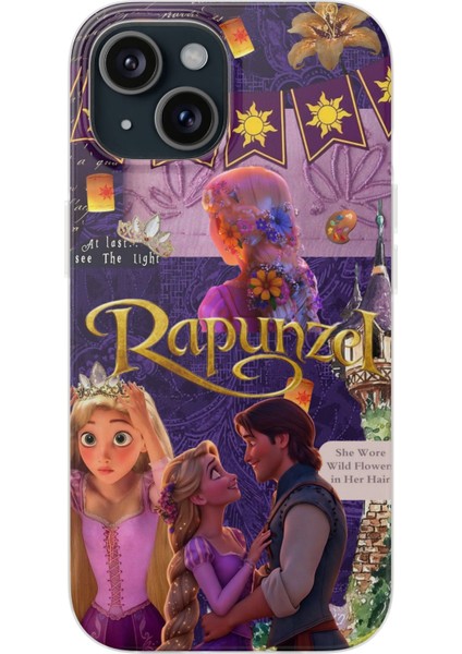 iPhone 11 Uyumlu Telefon Kılıfı – Şeffaf Desenli Kapak | Rapunzel Prenses Tasarım