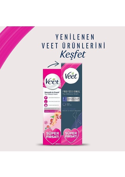 Hassas Ciltler Için Tüy Dökücü Krem 200ML x 2 Bacak ve Vücut Paketi