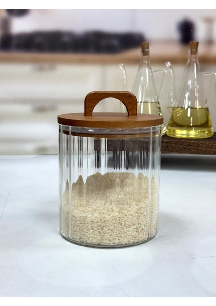 Akasya Kapak Cam Kavanoz 1750 ml