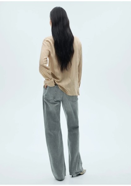 Çizgili Dökümlü Gömlek fırsatları