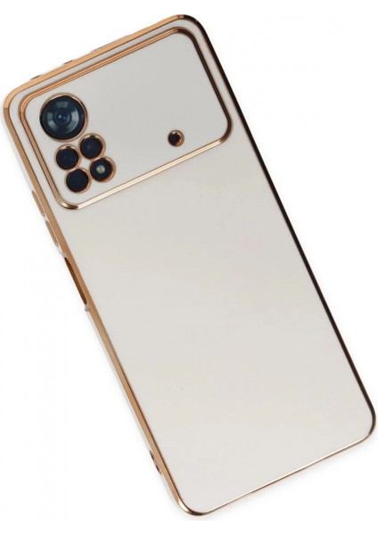 Xiaomi Poco X4 Pro 5g Kılıf Volet Silikon - Beyaz modelleri