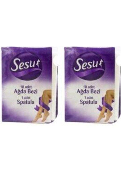 2'li Ağda Bezi Seti ve Spatula, Pratik ve Konforlu Kullanım Sağlar.