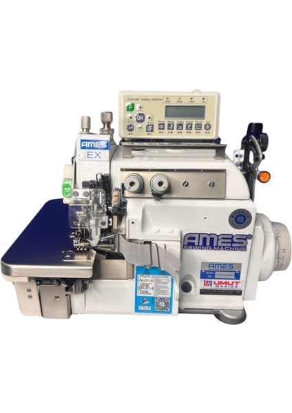 AS-EXT-5200D-UT-MJ Ames 5 Iplik Transportlu Akıllı Elekt. Kesicili Cep Biye Overlok