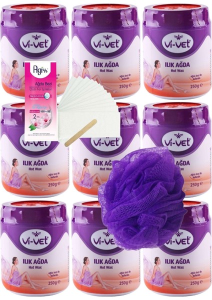 Ilık El Ağdası 250 gr × 9, Yağ, Bez ve Lif ile Tam Bakım Seti