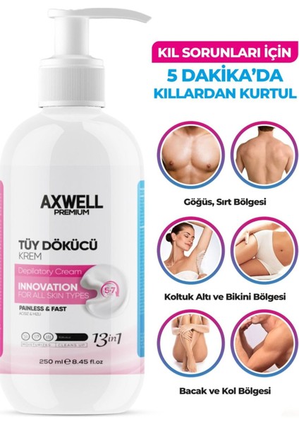 Hızlı ve Etkili Tüy Dökücü Krem, Tüm Cilt Tipleri Için Güvenle Kullanılabilir fırsatları